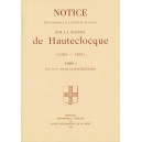 Notice historique et g&eacute;n&eacute;alogique sur la Maison de Hautecloque