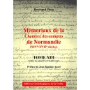 M&eacute;moriaux de la chambre des comptes de Normandie XIV&deg;-XVII&deg; si&egrave;cles Tome 13