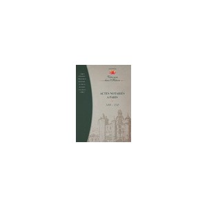 Actes Notari&eacute;s &agrave; Paris (1498- 1545) (Cd-Rom)
